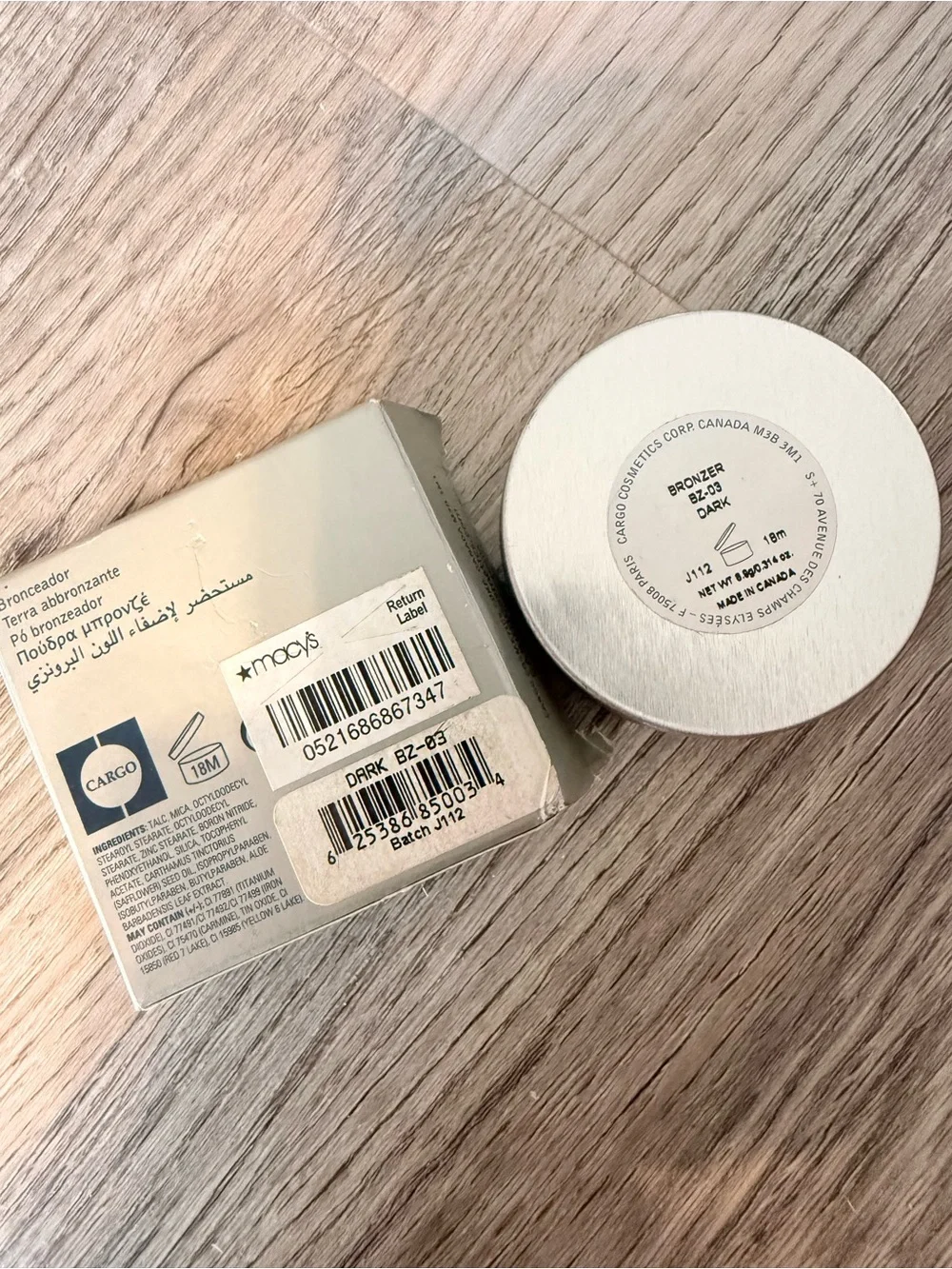 Cargo Bronzer Compact - Ivory Cream Packaging
